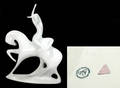 450 Royal Dux Modernist Figurine Blanc De Chine