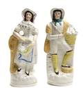 A Pair of Staffordshire Figures