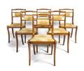 A Set of Six Regency Style Side Chairs