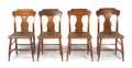 A Set of Four American Maple Side Chairs