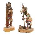 Two Hopi Carved Cottonwood Root Kachinas