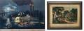 Two Color Lithographs Currier and Ives