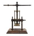 A French Bronze and Iron Book Press Xavier Jouvin