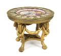 A French Giltwood and Sevres Style Porcelain Mounted Center Table