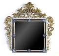 A Continental Porcelain Mirror
