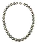A Single Strand Tahitian Cultured Pearl Necklace