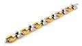 An 18 Karat Yellow and White Gold Bracelet