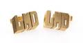 A Pair of 14 Karat Yellow Gold Cufflinks