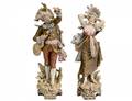 LARGE PAIR OF ROYAL DUX PORCELAIN FIGURES