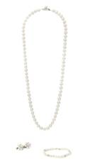 A Group of Cultured Pearl Jewelry