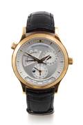 An 18 Karat Rose Gold Master Geographique Wristwatch JaegerLeCoultre