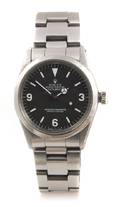 A Stainless Steel Oyster Perpetual Explorer 1 Model 1016 Wristwatch Rolex