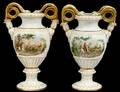 PAIR OF MEISSEN PORCELAIN VASES