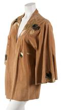 A Roberto Cavalli Light Brown Suede Jacket