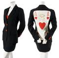 A Moschino Black Ace of Hearts Dinner Jacket