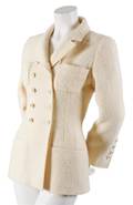 A Chanel Cream Wool Jacket
