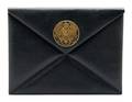 A Jacomo Navy Leather Clutch