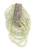 A Christian Dior Green Glass Beaded Bracelet