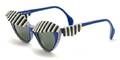 A Pair of Schiaparelli Blue and White Sunglasses
