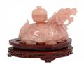 CARVED ROSE QUARTZ BEAST