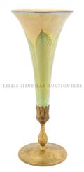 A Tiffany Favrile Glass Trumpet Vase
