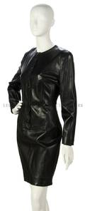 A Mario Valentino Black Leather Dress