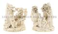 A Group of Two Chinese Ivory Landscape Carvings