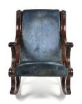 An American Empire Mahogany Rocking Chair