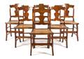 A Set of Six American Maple Side Chairs
