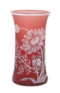 A Webb Style Cameo Glass Beaker Vase