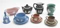 A Collection of Nine Wedgwood Jasperware Articles