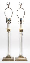 A Pair of Glass Lamps