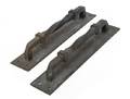 A Pair of Arts and Crafts Bronze Door Pulls