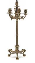 An Empire Bronze Candelabra