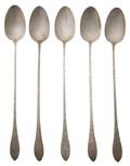 A Set of Ten American Sterling Silver Iced Tea Spoons Whiting