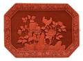 A Chinese Cinnabar Lacquer Tray