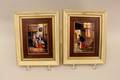 Pair of Limoges Enameled Dutch Scene Plaques