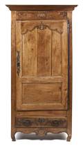 A French Provincial Oak Armoire