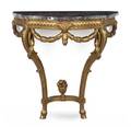 A Louis XVI Style Giltwood Console Table Krieger
