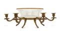 A French Gilt Bronze and Cut Glass SixLight Centerpiece