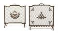 A Pair of Louis XVI Style Bronze Fire Screens