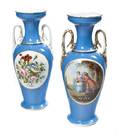 A Pair of Paris Porcelain Urns