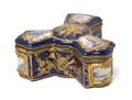 A Sevres Style Gilt Mounted Porcelain Box