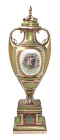 A Royal Vienna Lidded Urn