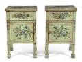 A Pair of Italian Painted Side Cabinets