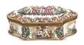 A Capodimonte Porcelain Table Casket