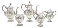 An American Sterling Silver Five Piece Tea and Coffee Service Fisher