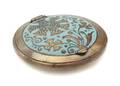 A Russian Silver and Enameled Compact Case