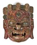 A Carved Wood Mask Nepal