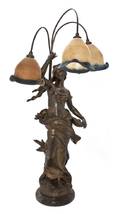 A Cast Gilt Metal Figural Lamp after Auguste Moreau